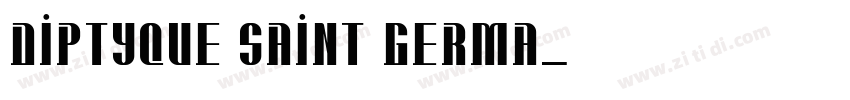 Diptyque Saint Germa字体转换